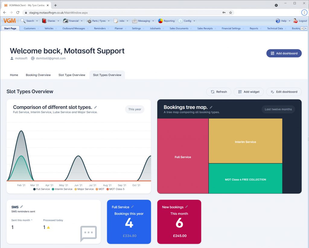 VGM New Features November 2021 1 dashboard