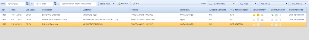VGM New Features November 2021 2 vhc grid