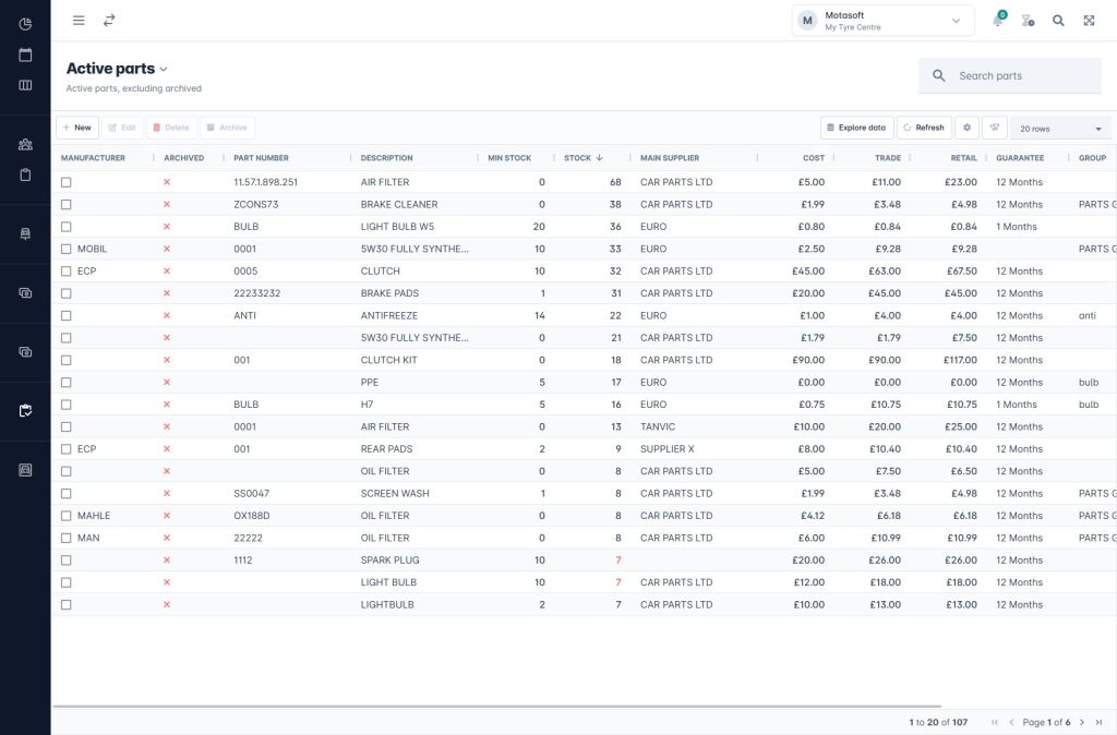 Update 3.12 - Introducing our latest software update 2 3.12 parts Grid 1